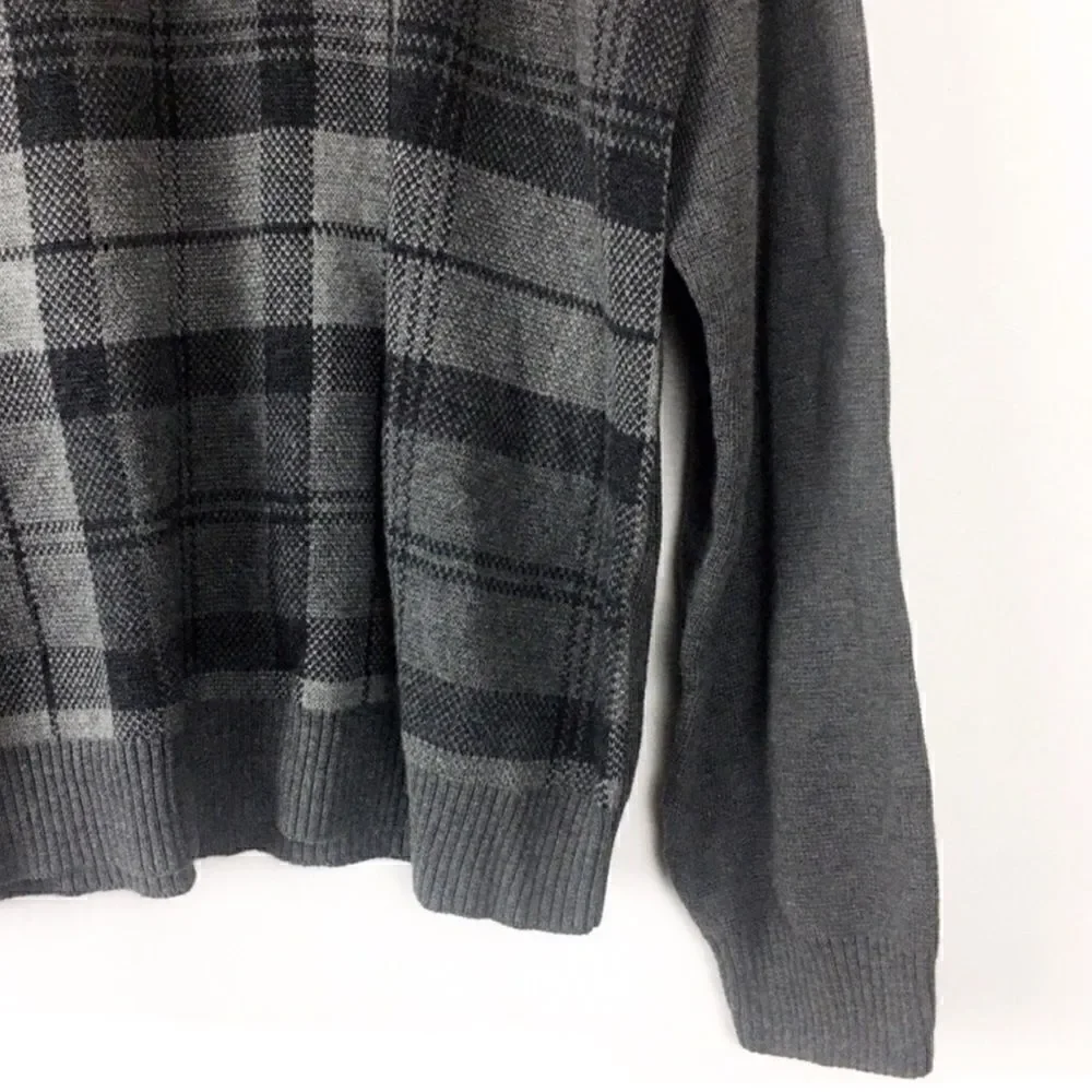 River Brand Plaid Crewneck Sweater‎